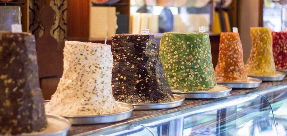 Turkish sweets and nut nougat